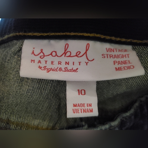 NWT Isabel Maternity straight leg pants SZ 6 & 10 with elastic stretch waist - Picture 12 of 12